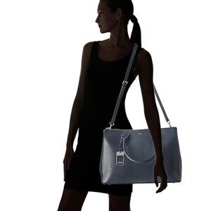 NWT LAUREN by Ralph Lauren Newbury Double Zip Satchel